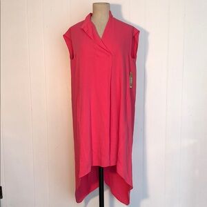 RACHEL Rachel Roy Pink Sleeveless Asymmetrical Tunic